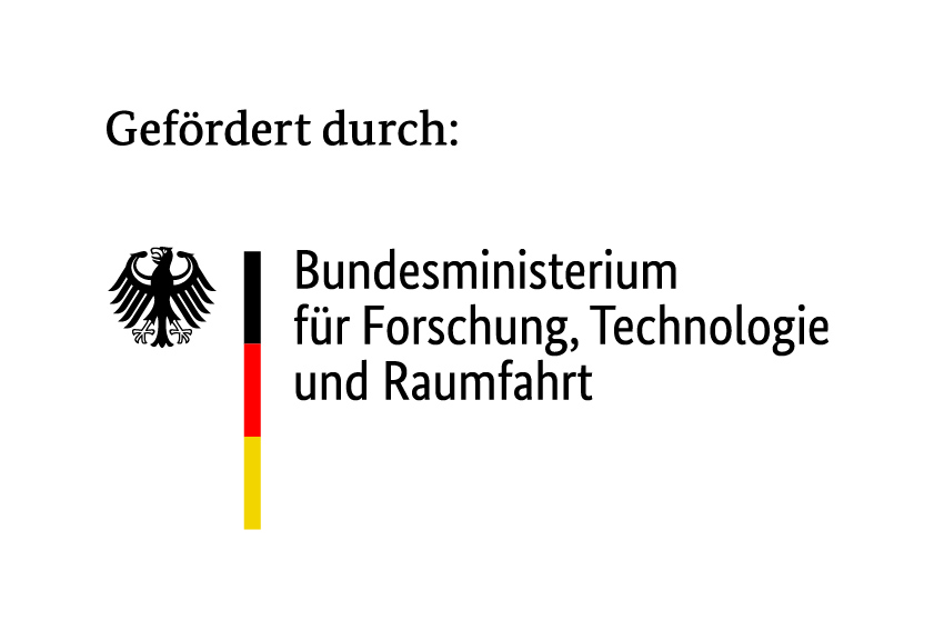 Gefördert durch das Bundesministerium für Forschung, Technologie und Raumfahrt aufgrund eines Beschlusses des Deutschen Bundestages